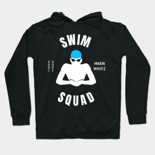 Mens Breaststroke Swim Squad Swimming Fan Gift Hoodie